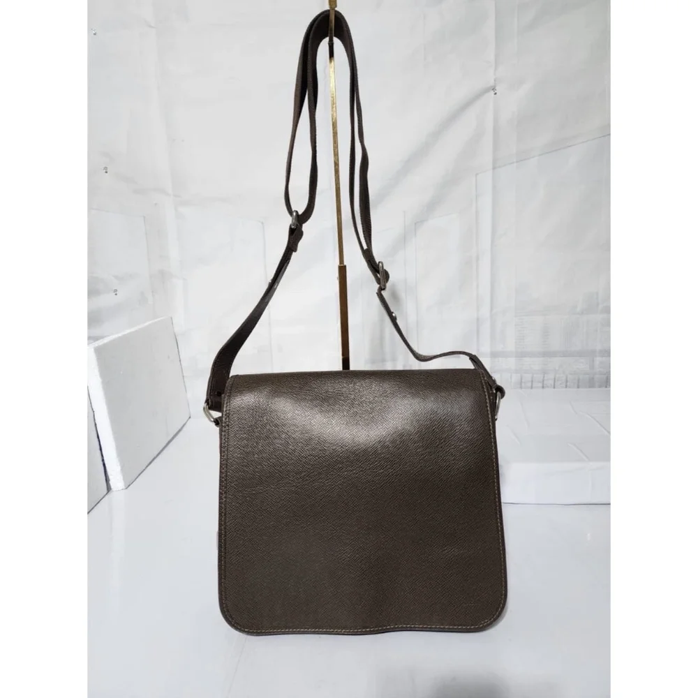 Authentic Louis Vuitton Taiga Leather Roman PM Bag Brown - Picture 15 of 15